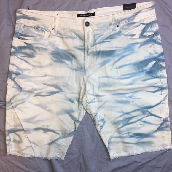 Men's EMBELLISH Dorsett Shorts, Cloud Blue color, NWT, Size 40 - Picture 1 of 3